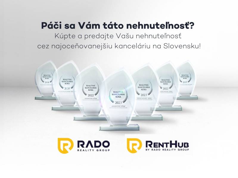 Real Estate Bratislava - Rača: Rado Reality Group confirms its quality in the field of sales and purchases with awards.