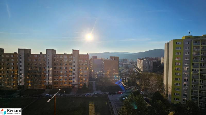 A view of the housing estate apartment buildings on Bukurešťská Street, Ťahanovce housing estate, Košice.