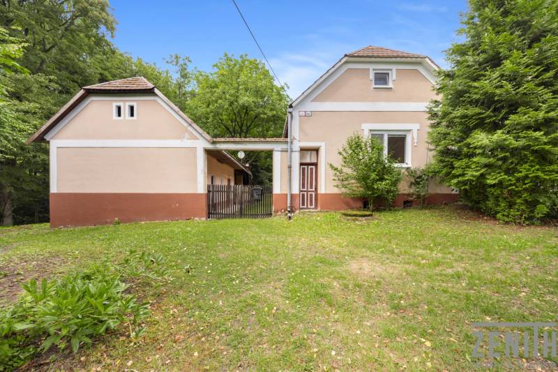 A family house in Brezová pod Bradlom on Dzurákovci Street surrounded by greenery and nature.