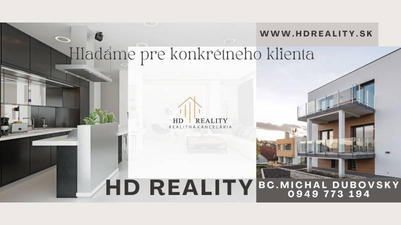 In a family house, a modern kitchen and in Šamorín, a two-story house with a balcony.