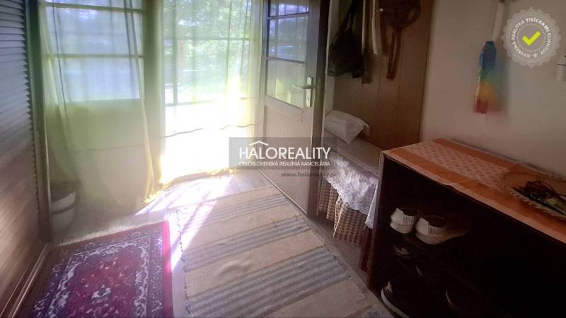 A hallway in a family house with a carpet, a shoe rack, and a wall-mounted coat rack.