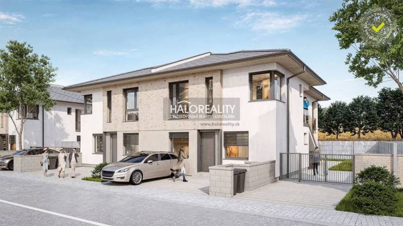 A family house with parking and people in Lužianky, ideal for a 3-room apartment.