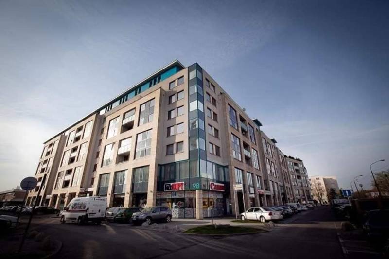 Multi-storey building with commercial spaces on Vajnorská Street, Bratislava - Nové Mesto.