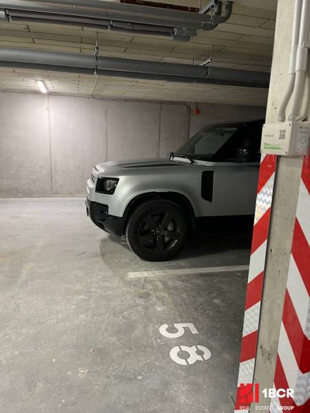 Car parked in garages in Bratislava - Rača, Pri Šajbách, next to the spot marked 53.