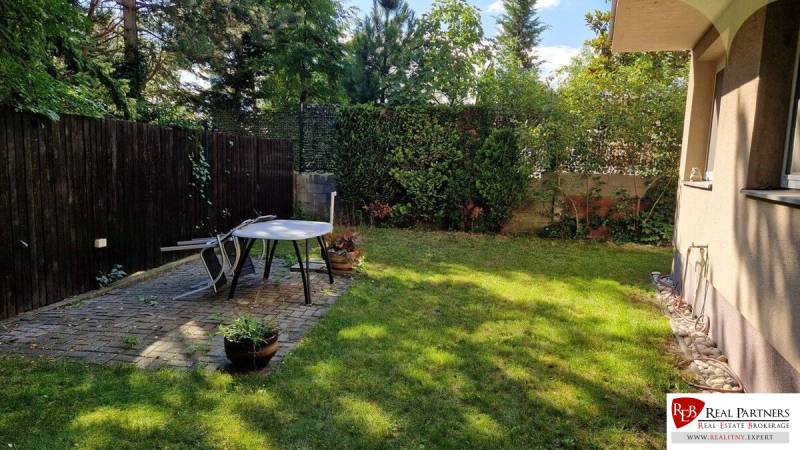 Garden of a family house with a terrace on Mozartova Street in Bratislava - Staré Mesto.