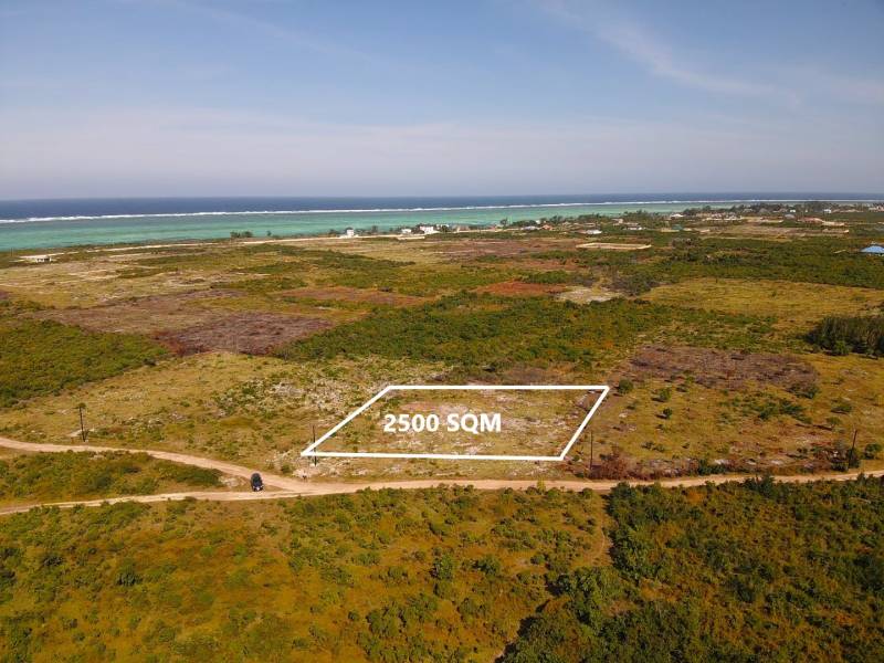 View of development plots in Makunduchi, Unguja South, near the ocean coast.