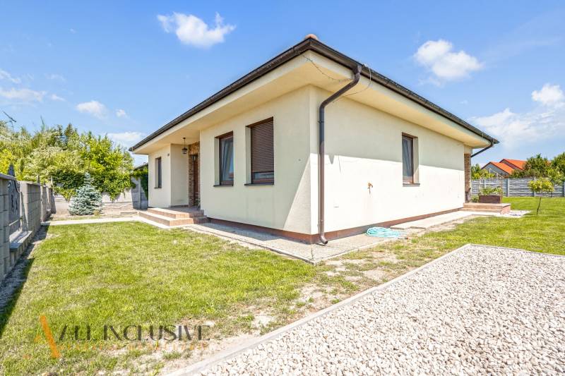 Family house on Čečínská Potôň in Horná Potôň with a garden and paved area.