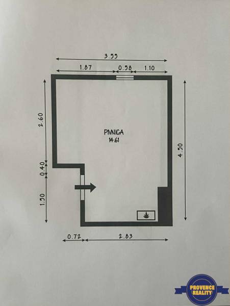 Design of the basement layout in a 3-room apartment, important dimensions and layout.