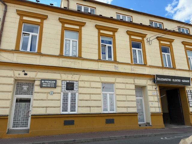 Commercial premises on Ružová Street in Ilava with a historical facade.