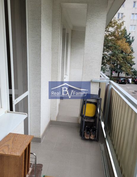 Balcony of a 3-room apartment on Ostredkova Street in Bratislava - Ružinov.