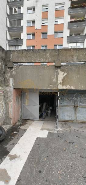 Garages on Dudvážska Street in Bratislava - Podunajské Biskupice, in front of the apartment building.