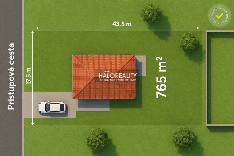 Building plot with all utilities: water, electricity, sewage, telecommunications.