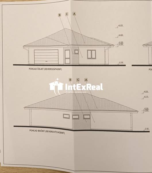 Building plans for a bungalow for plots - living with floor plans and dimensions.