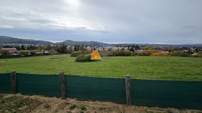 Gardens on A. Hlinka Street in Zvolen with a view of the city and the mountainous landscape.