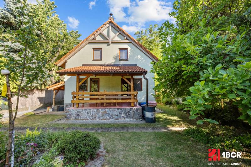 A family house on Senecká Street in Pezinok with a terrace and garden.
