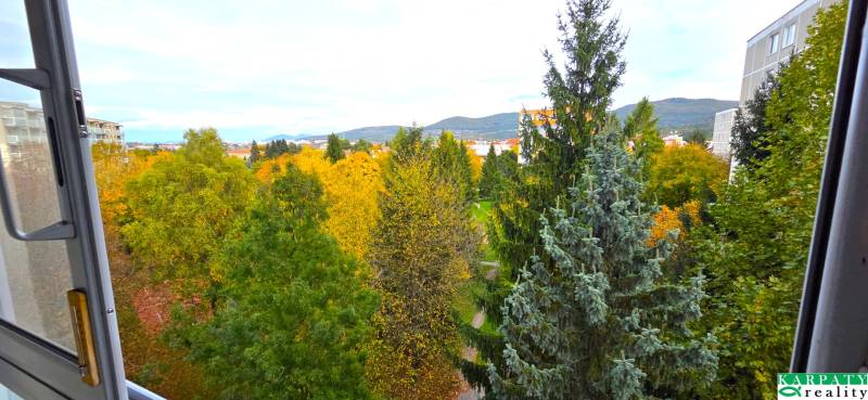 View from the window in a 3-room apartment on Trenčianska Street in Nová Dubnica.