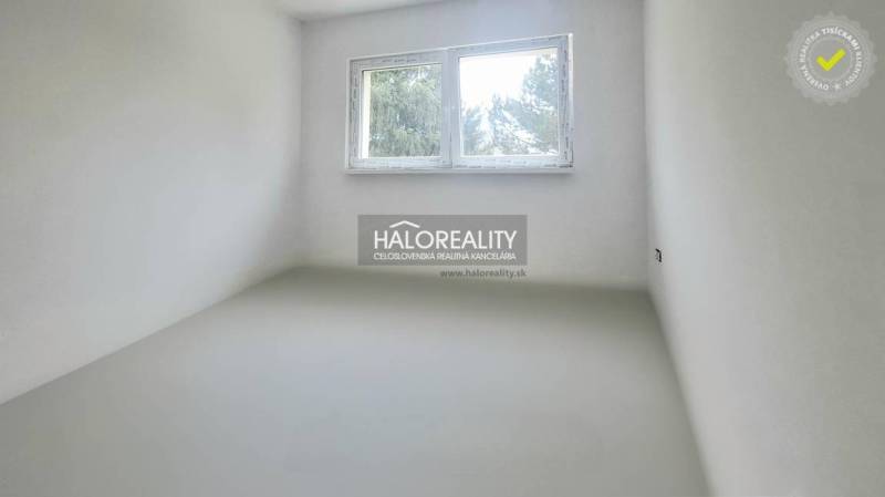 A bright room with a window in a family house, simple walls, Haloreality.