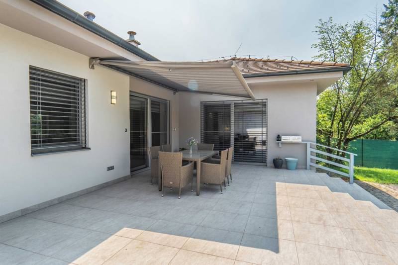 Family house in Bánovce nad Bebravou on Janka Matúšku Street with a terrace and seating area.
