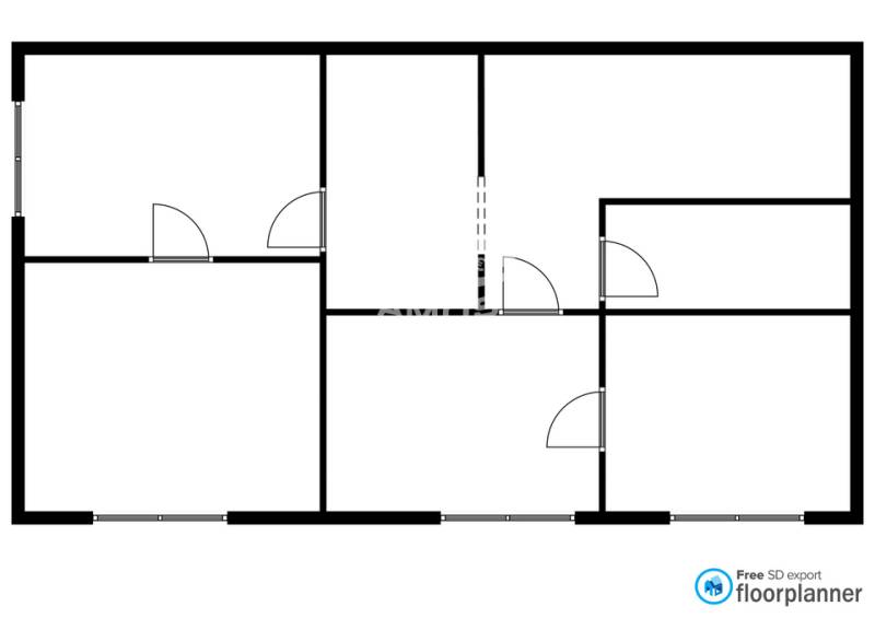 The floor plan shows five rooms including the hallway on Štúrova Street, Family House.