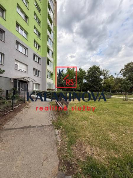 In Košice, on Lesnícka Street, a sidewalk runs alongside an apartment building to a 4-room apartment.