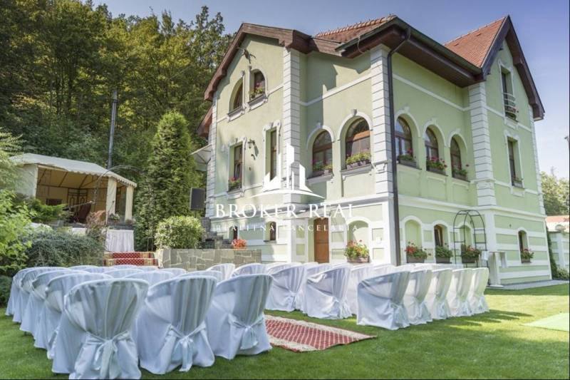 Exterior of hotels and guesthouses in Košice - North with a prepared space for events.