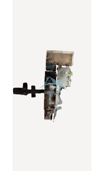 The floor plan of the interior of a family house shows the layout of rooms and furniture.