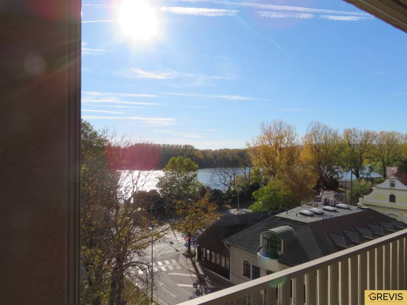 View of the river and street from the apartment on Floriánska in Bratislava - Old Town.