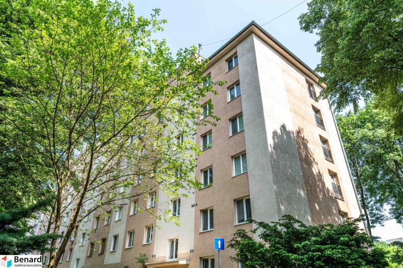 An apartment building surrounded by greenery on Vodárenská in Košice - Sever district.
