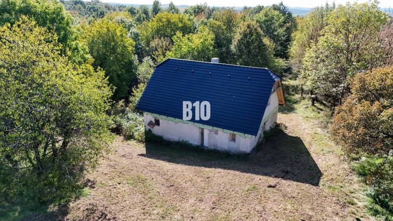 A cottage in Lackov surrounded by forest offers a peaceful retreat in nature.