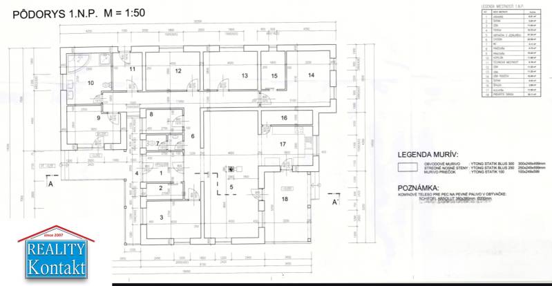 The floor plan of the first level for residential plots shows the layout of the rooms.