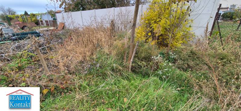 Overgrown plot in Tvrdošovce with fencing, ideal for renovation and landscaping.