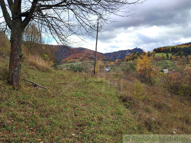 Autumn landscape with hills in the background in the gardens in Hlboké nad Váhom.
