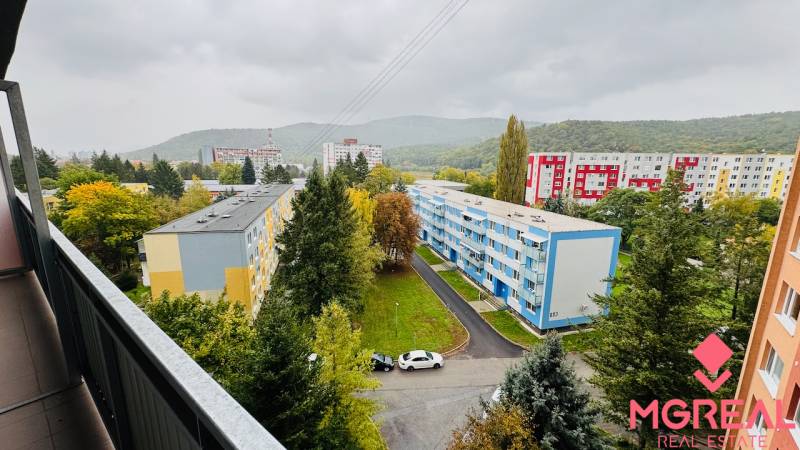View of the housing estate from a 1-room apartment on Malá Okružná in Partizánske.