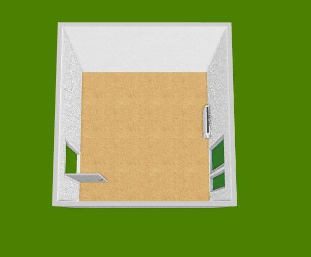 A room with a wooden decor floor and white walls in an office.