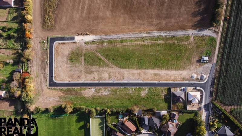 Aerial view of plots in Horné Štitáre designated for Residential Land.