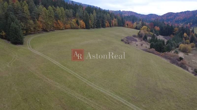 Mountain landscape with meadows and forests on recreational grounds in Lazy pod Makytou, Čertov.
