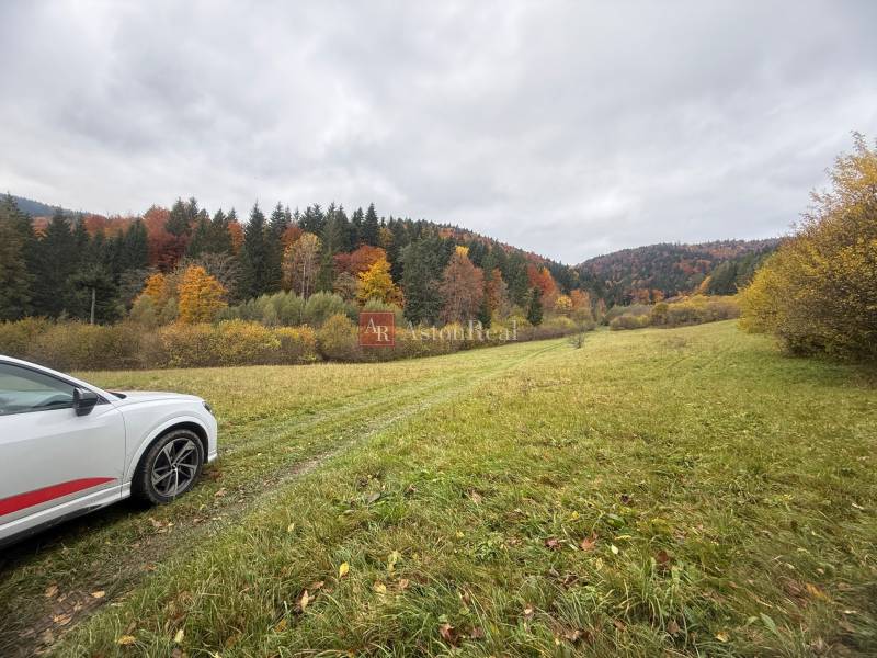 Autumn at the recreational grounds in Čertov, Lazy pod Makytou with a view of the forests.