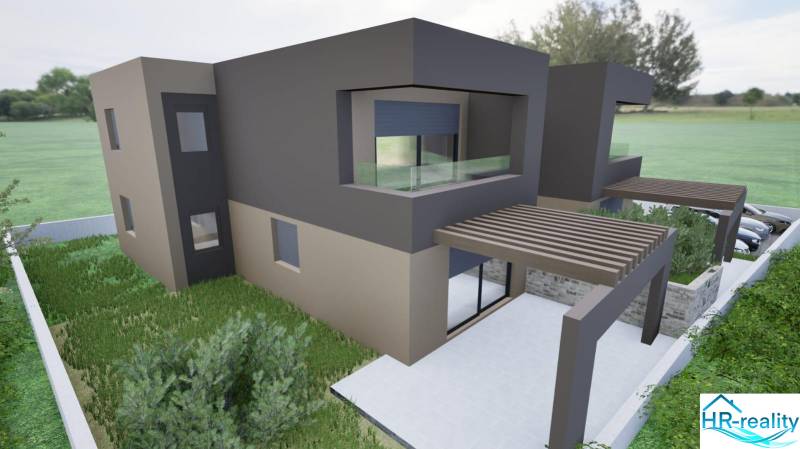 A recreational apartment in the town of Vodice, surrounded by greenery, with a terrace and parking.