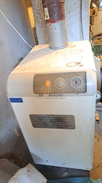 Gas boiler in the utility room in a family house in Hokovce.
