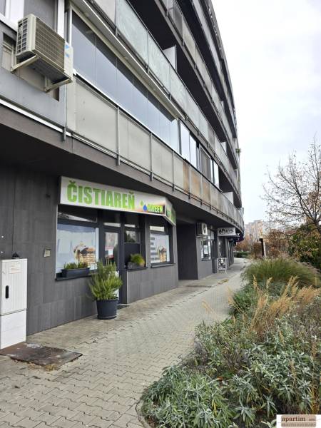 Commercial premises on Vrakunska Street in Bratislava - Podunajske Biskupice with greenery.