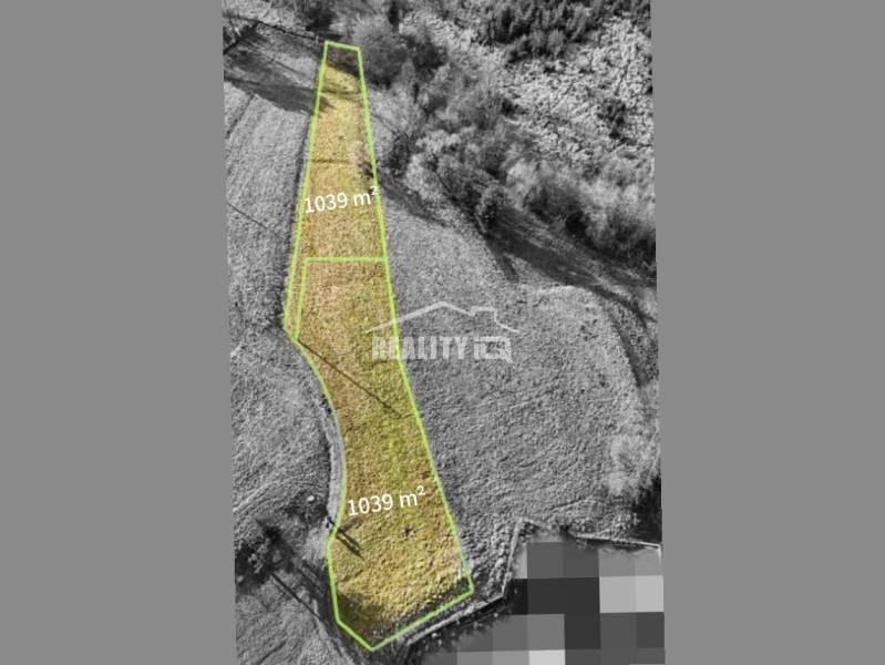 Lands - housing in Turzovka with an area of 1039 m², surrounded by natural environment.