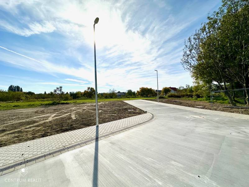 Concrete road on a residential property in Malinovo near Malinovo Street.