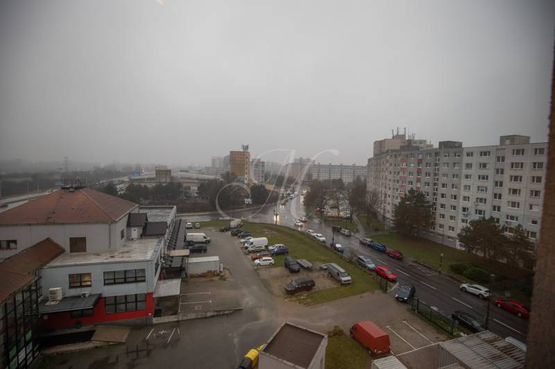 View from a one-room apartment on Vyšehradská Street in Bratislava - Petržalka.