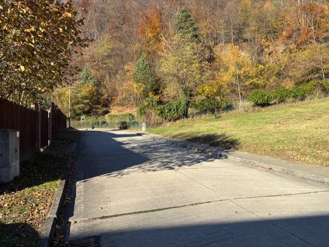 Autumn landscape on Karpatská Street in Marianka, ideal for residential plots.