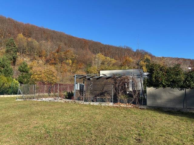 A garden with a lawn on Karpatská Street in Marianka, suitable for residential land.