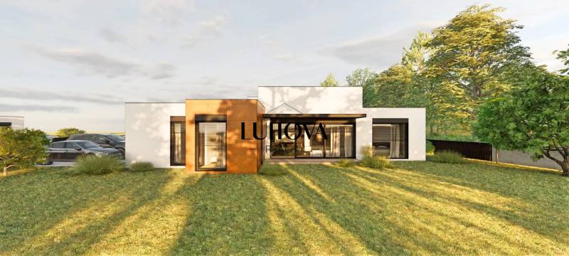A family house on Medová Street in Lednické Rovne with a modern design and a spacious garden.