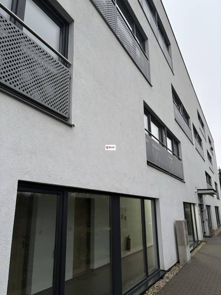 The facade of the building on Bystrická Street in Bratislava - Devínska Nová Ves.