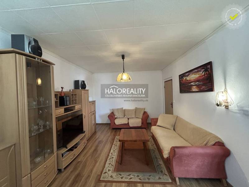 Living room in a two-room apartment with a sofa, wooden decor flooring, and furniture.