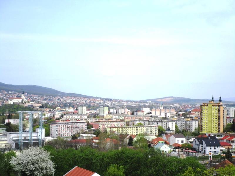 View of Nitra from Jurkovičova Street with a view of the city skyline.
