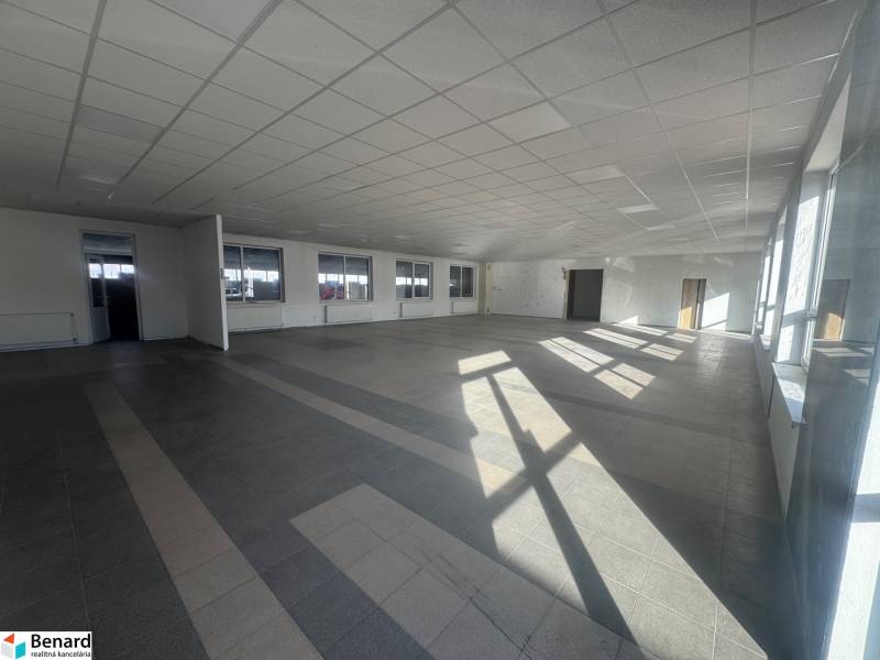 Spacious commercial spaces with large windows and a simple design floor.